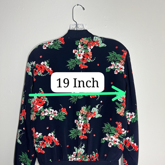 Zara Women's Black Floral Bomber Jacket - Picture 4 of 5